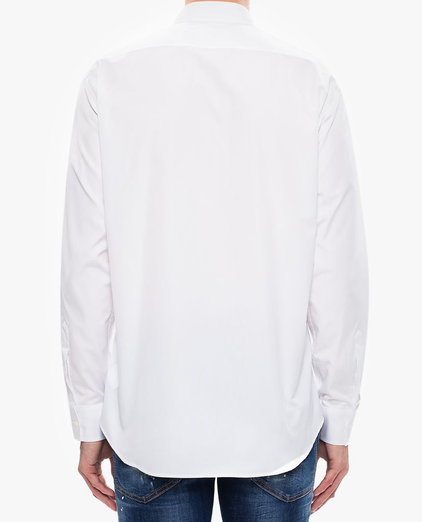 DSQUARED2 - Áo sơ mi nam phom ôm tay dài Logo