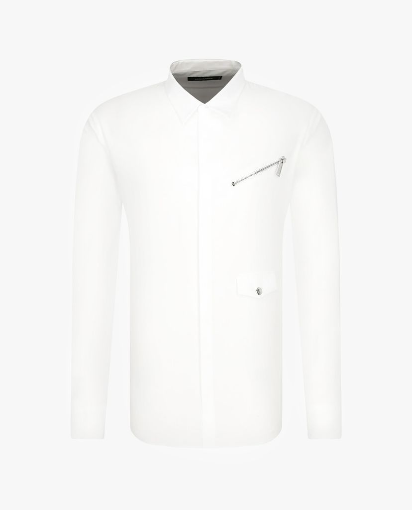 DSQUARED2 - Áo sơ mi nam phom ôm tay dài Zip Detail