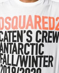 DSQUARED2 - Áo thun nam cổ tròn ngắn tay phối chữ in