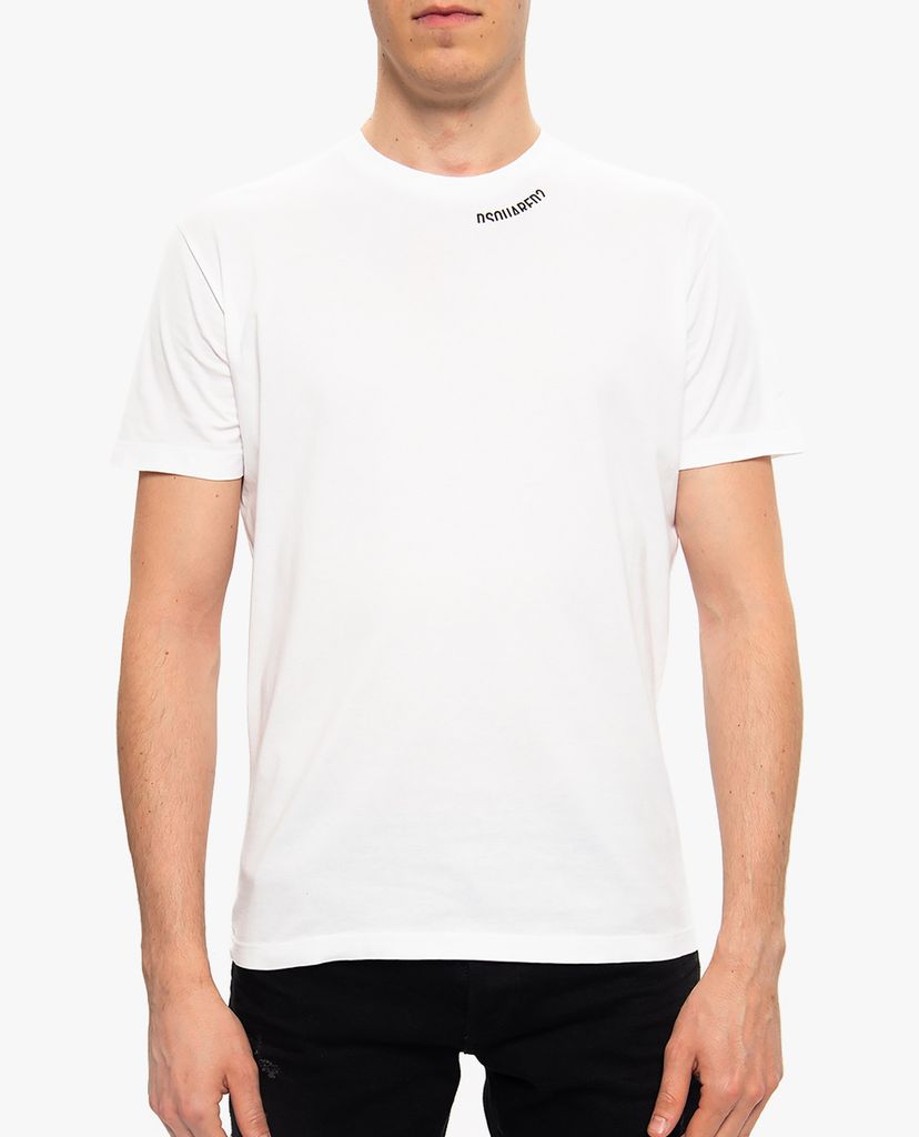 DSQUARED2 - Áo thun nam cổ tròn tay ngắn Logo