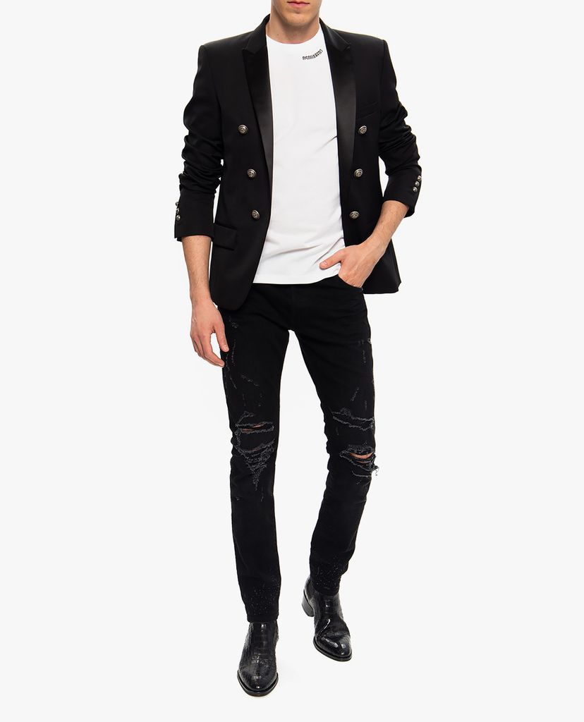 DSQUARED2 - Áo thun nam cổ tròn tay ngắn Logo