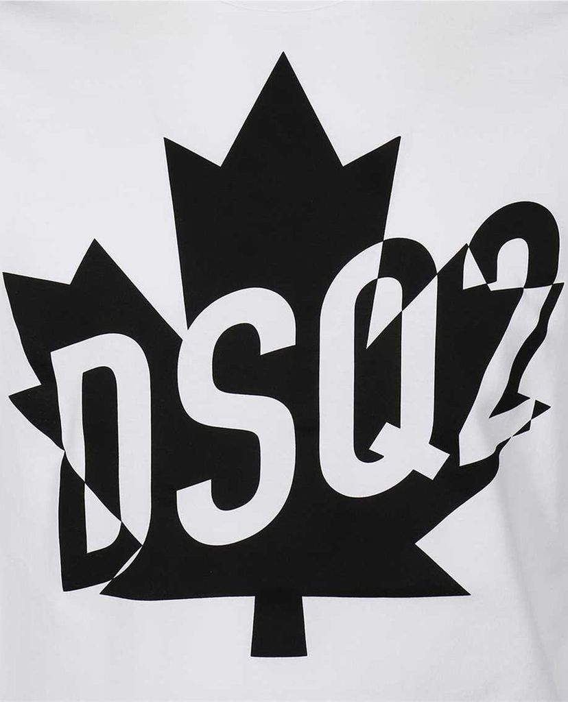 DSQUARED2 - Áo thun tay ngắn cổ tròn Dsq2 Milano Print