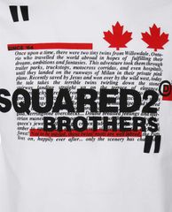 DSQUARED2 - Áo thun tay ngắn cổ tròn in logo trước ngực độc đáo