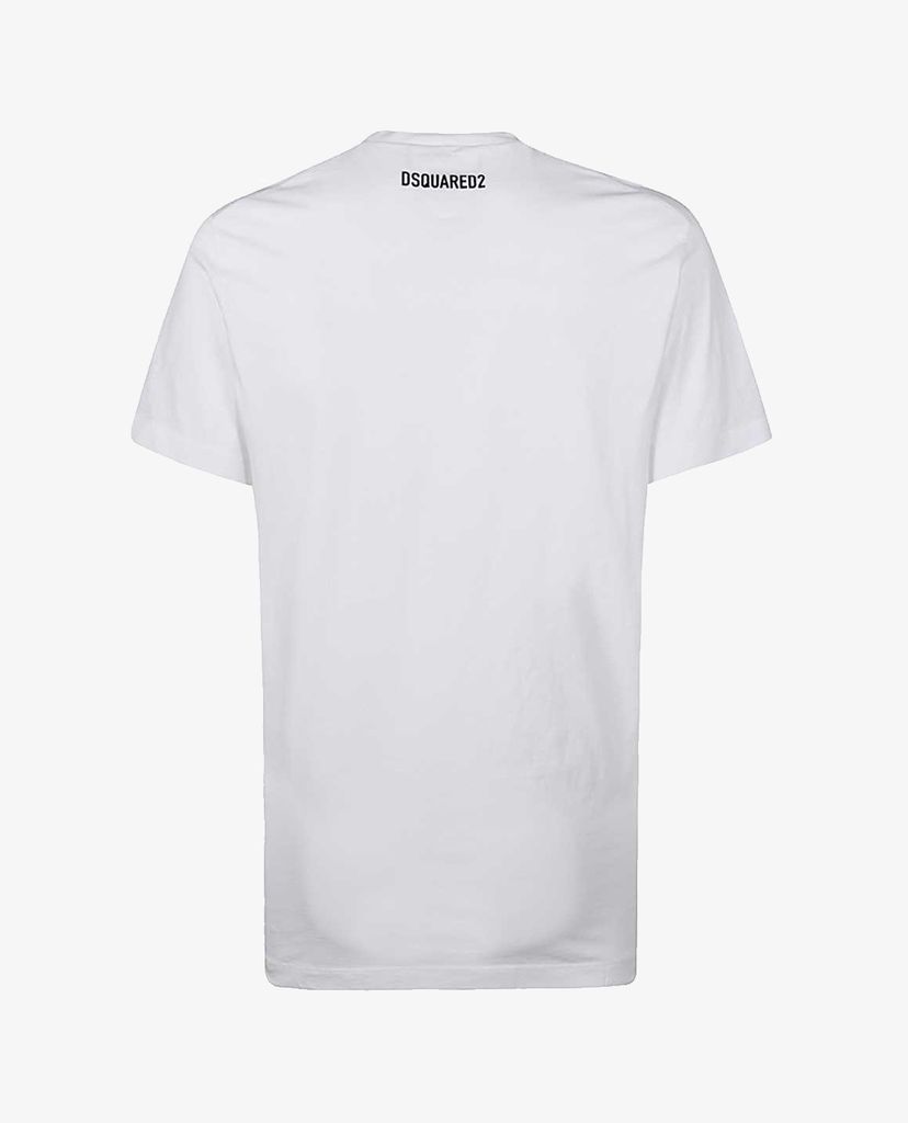 DSQUARED2 - Áo thun nam phom ôm cổ tròn phối logo D2