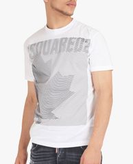 DSQUARED2 - Áo thun nam tay ngắn cổ tròn D2 Leaf Graphic