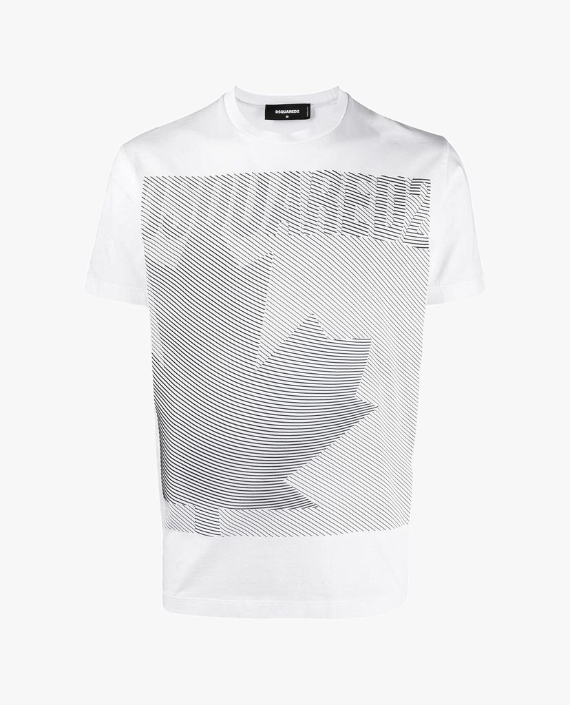 DSQUARED2 - Áo thun nam tay ngắn cổ tròn D2 Leaf Graphic