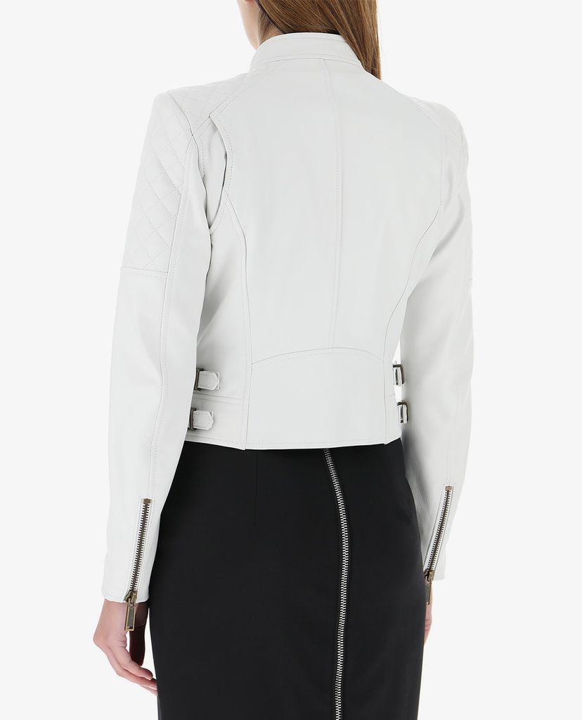 DSQUARED2 - Áo khoác demin nữ Leather Biker
