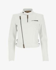 DSQUARED2 - Áo khoác demin nữ Leather Biker