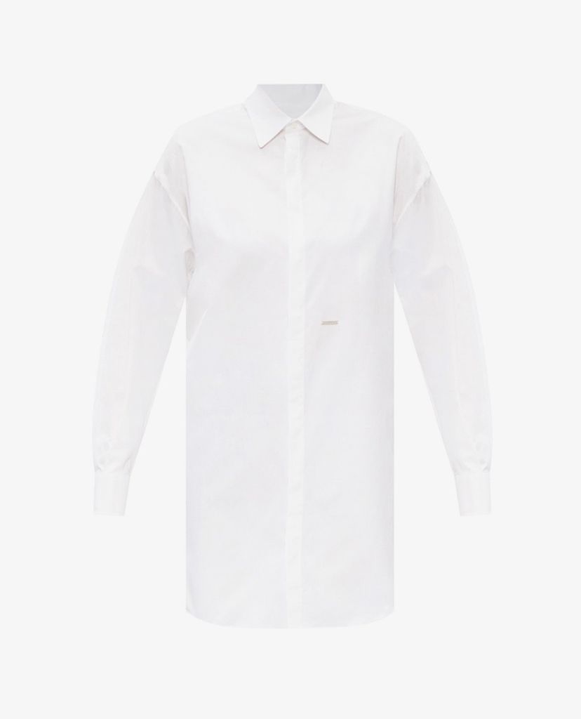 DSQUARED2 - Đầm midi sơ mi tay dài Oversized Shirt