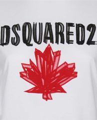 DSQUARED2 - Áo thun nữ ngắn tay cổ tròn phối logo thời trang