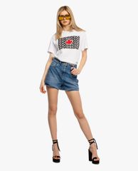 DSQUARED2 - Áo thun nữ tay ngắn phối logo thời trang