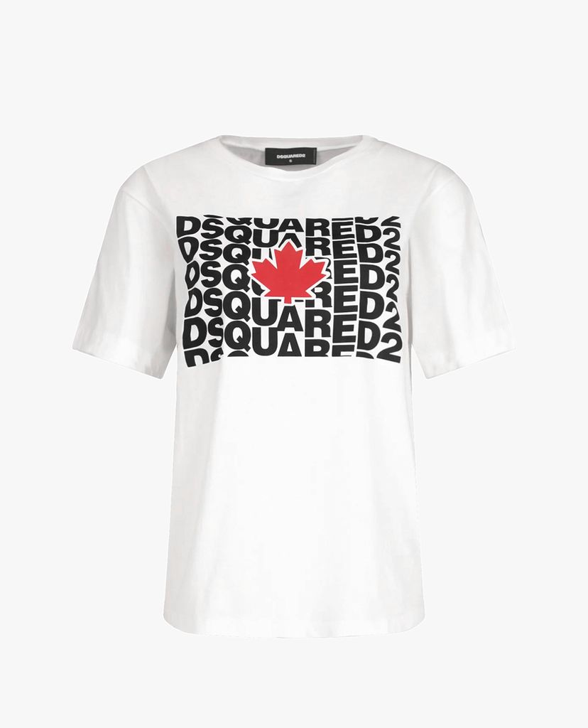 DSQUARED2 - Áo thun nữ tay ngắn phối logo thời trang