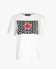 DSQUARED2 - Áo thun nữ tay ngắn phối logo thời trang