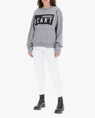 DSQUARED2 - Quần jeans nữ lưng cao phom suông hiện đại