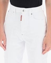 DSQUARED2 - Quần jeans nữ lưng cao phom suông hiện đại