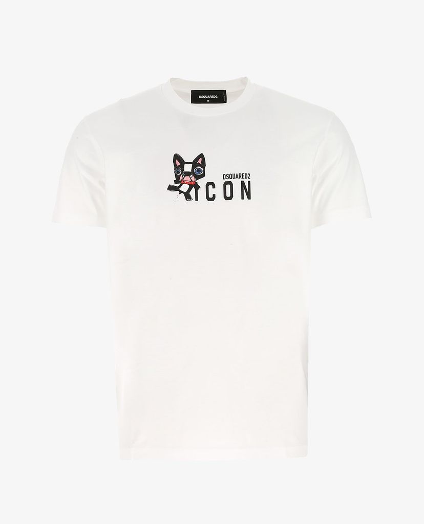 DSQUARED2 - Áo thun nữ ngắn tay cổ tròn Mini Mascotte