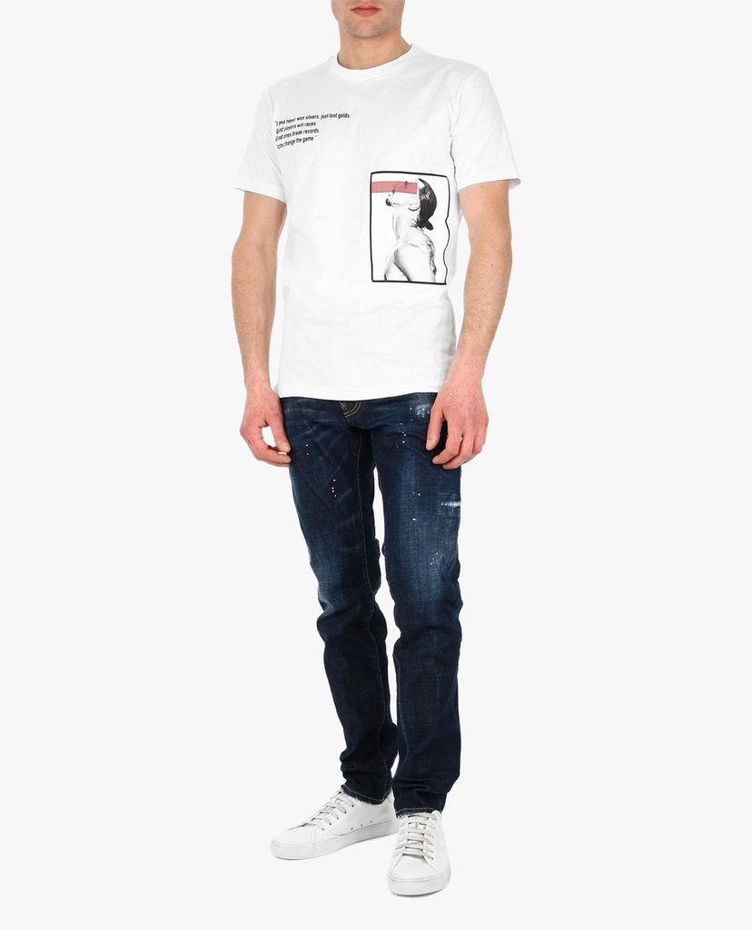 DSQUARED2 - Áo thun nam cổ tròn ngắn tay Icon