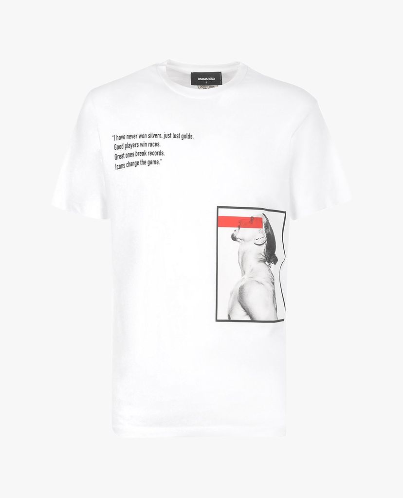 DSQUARED2 - Áo thun nam cổ tròn ngắn tay Icon