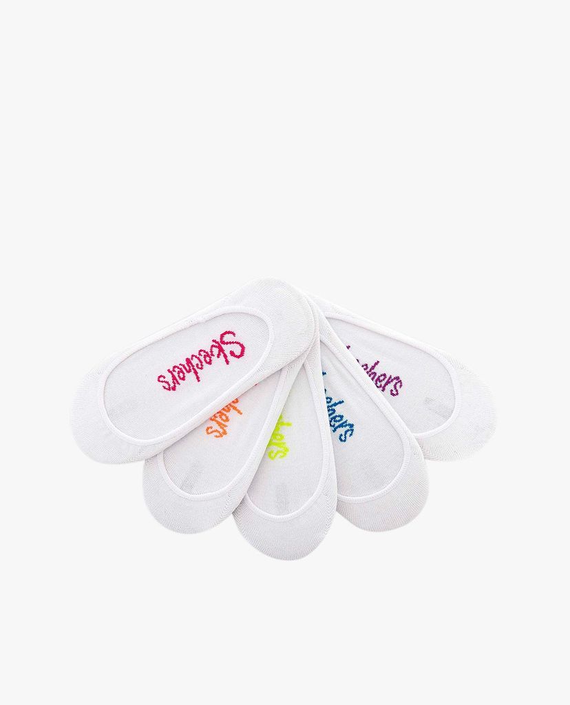 SKECHERS - Set 5 đôi vớ nữ cổ thấp thời trang Non Terry Superlow Liners