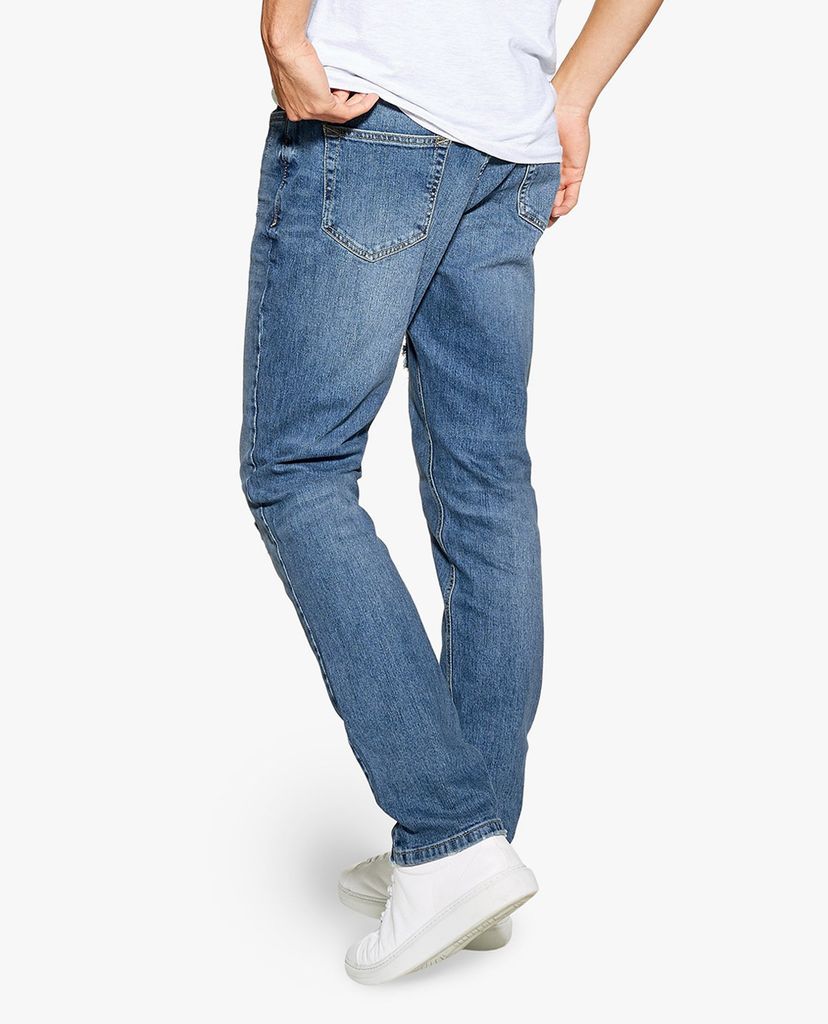 TOPMAN - Quần jeans nam Indigo Patch Slim