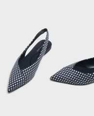 CHARLES & KEITH - Giày đế bệt mũi nhọn Slingback Pointed