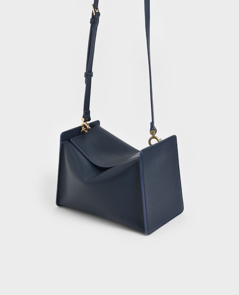 CHARLES & KEITH - Túi xách tay nữ hình hộp chữ nhật Slouchy Top