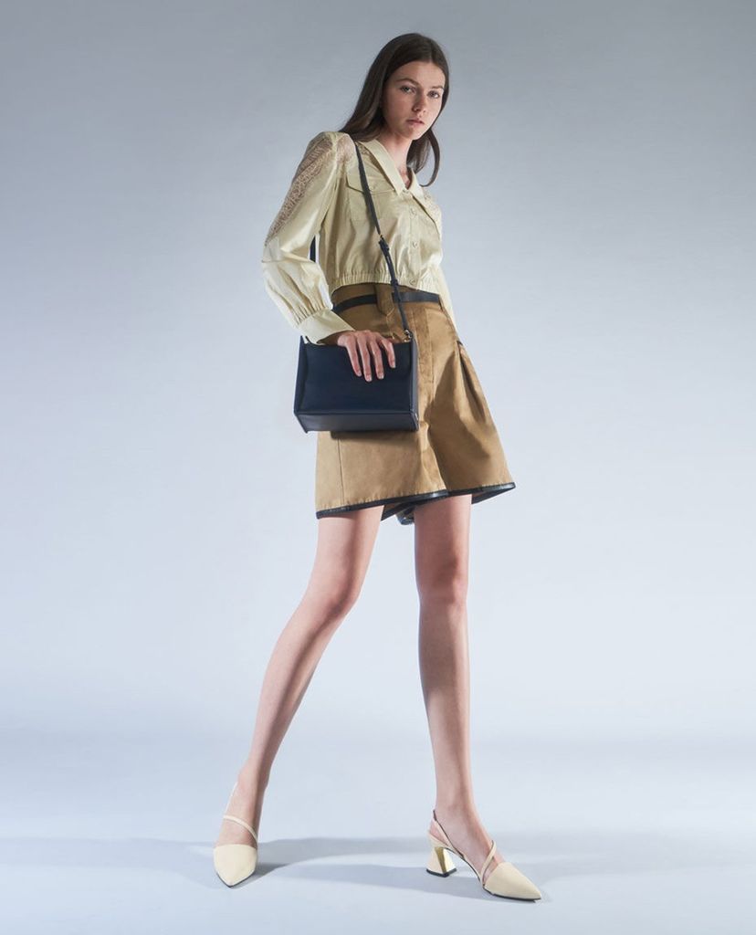 CHARLES & KEITH - Túi xách tay nữ hình hộp chữ nhật Slouchy Top