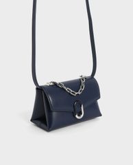 CHARLES & KEITH - Túi đeo chéo nữ phối cùng dây đeo thời trang