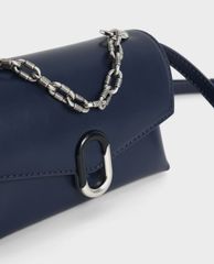 CHARLES & KEITH - Túi đeo chéo nữ phối cùng dây đeo thời trang