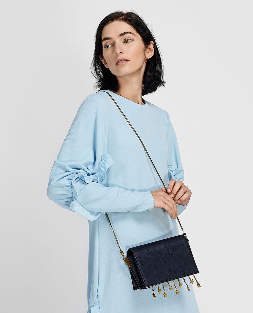 CHARLES & KEITH - Túi đeo chéo nữ chữ nhật Charm Detail