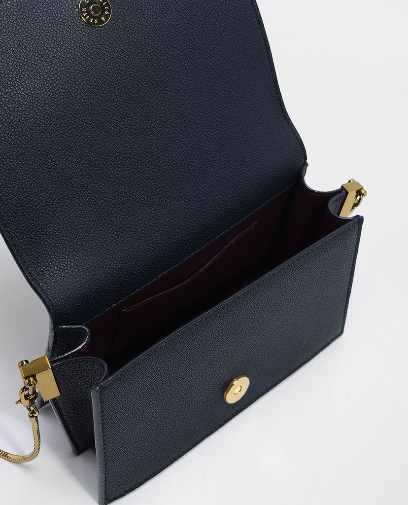 CHARLES & KEITH - Túi đeo chéo nữ chữ nhật Charm Detail