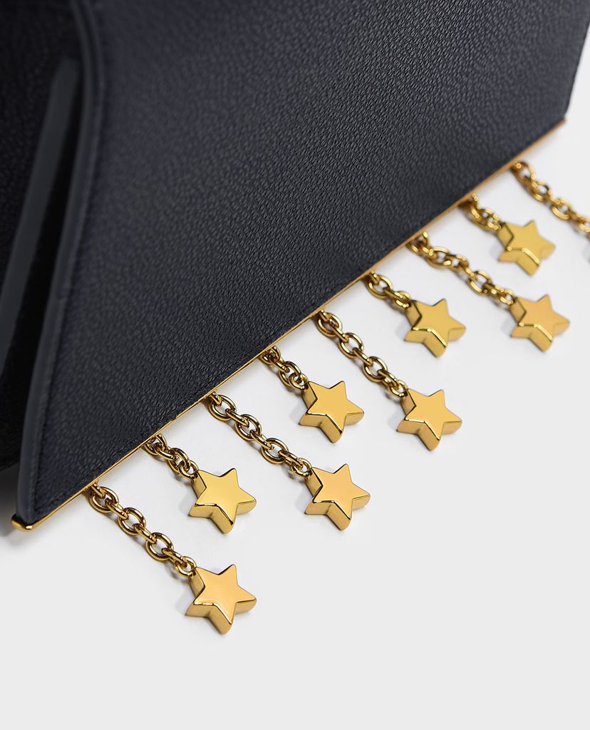 CHARLES & KEITH - Túi đeo chéo nữ chữ nhật Charm Detail