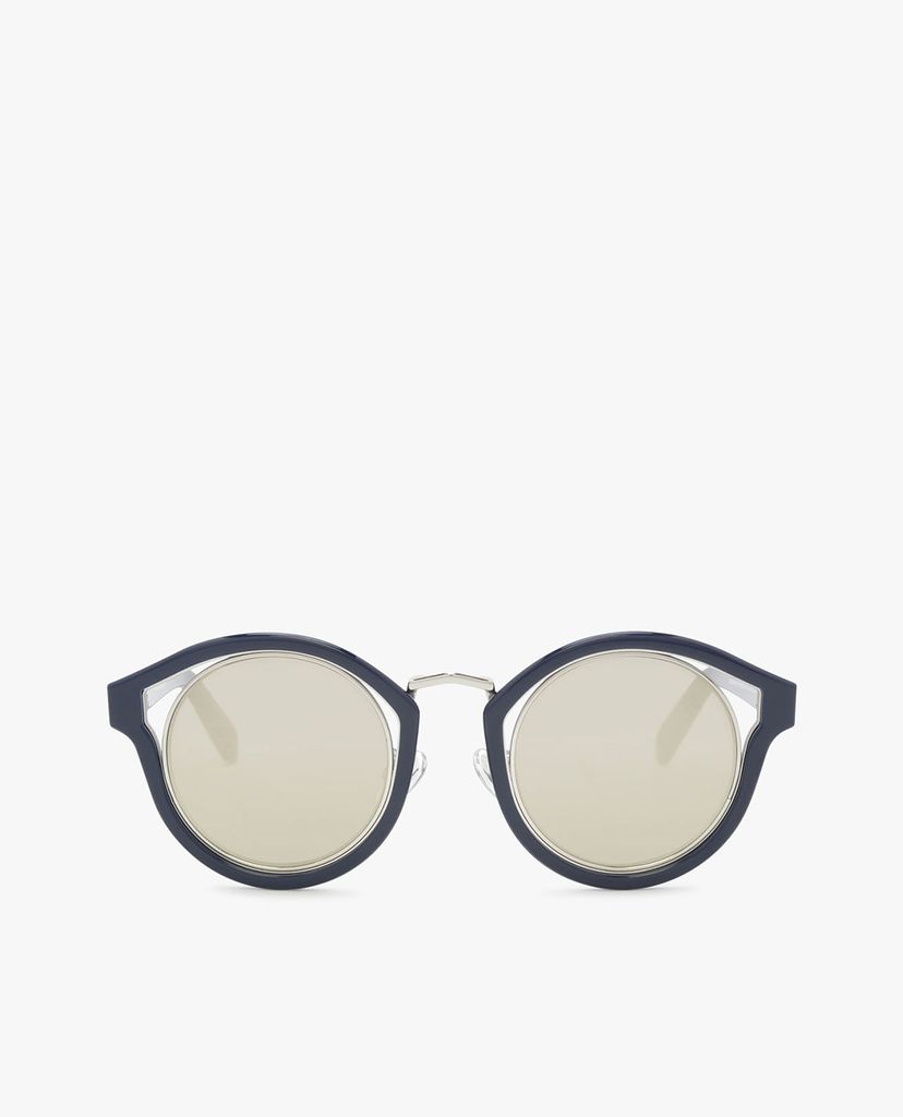 CHARLES & KEITH - Kính mát nữ mắt mèo Round Thick Frame