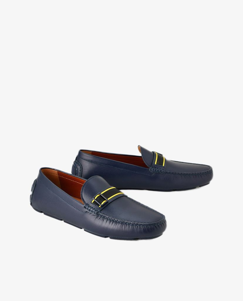 PEDRO - Giày lười nam mũi vuông Buckled Leather Moccasins