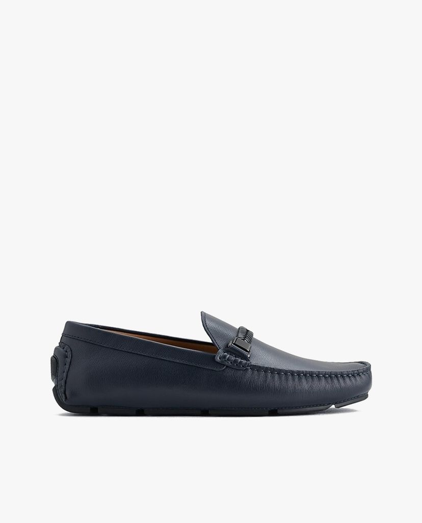 PEDRO - Giày lười nam Embossed Leather Moccasins
