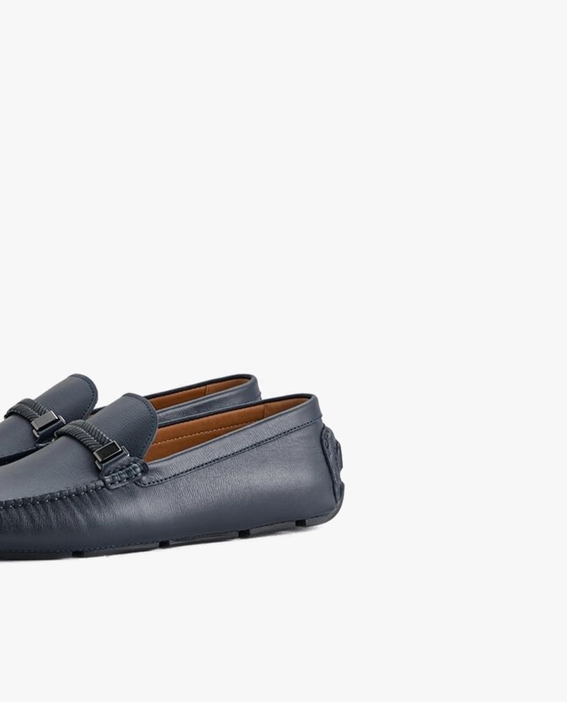 PEDRO - Giày lười nam Embossed Leather Moccasins