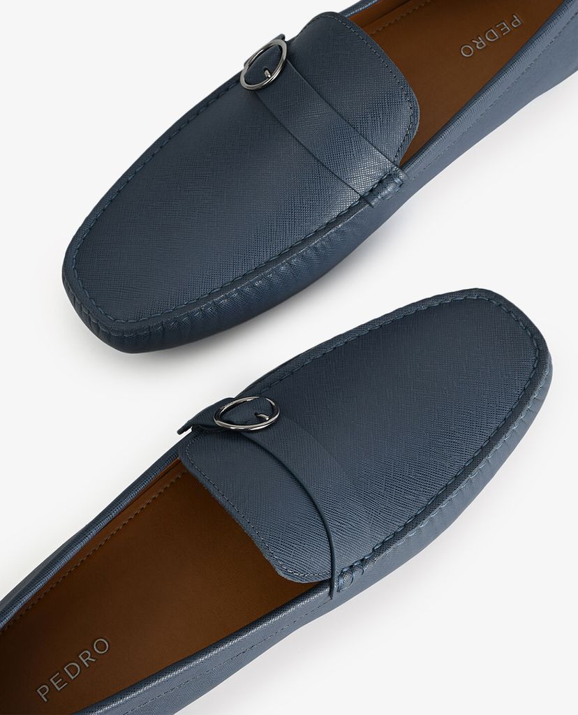 PEDRO - Giày lười nam khóa tròn Buckle Detailing