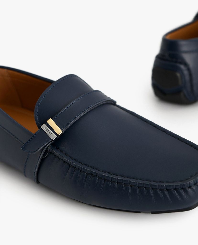 PEDRO - Giày lười nam mũi vuông Leather Moccasins