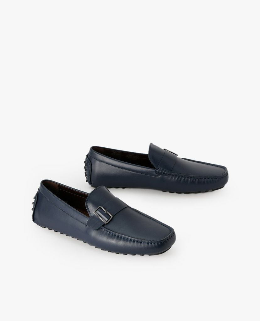 PEDRO - Giày lười nam phối quai ngang Buckled Leather Moccasin