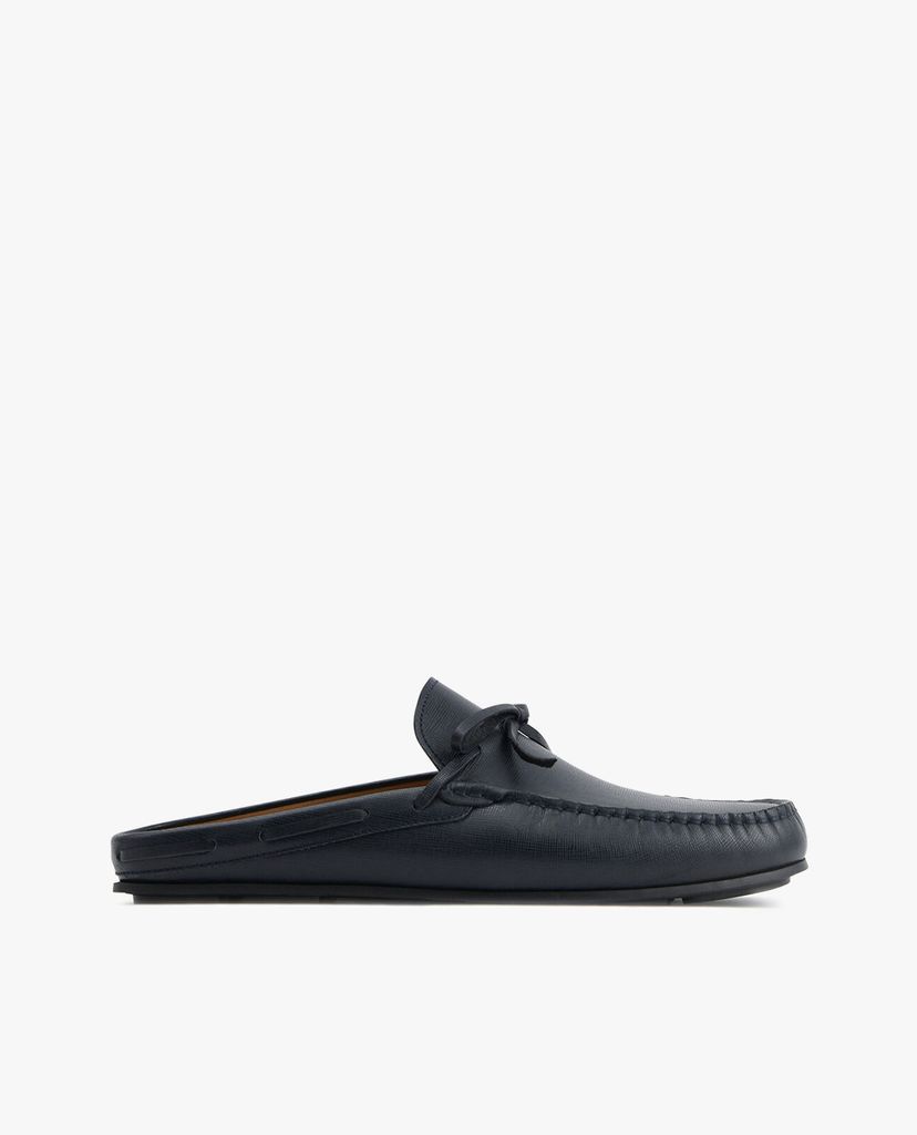 PEDRO - Giày lười nam hở gót Textured Leather Slip On