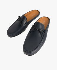 PEDRO - Giày lười nam hở gót Textured Leather Slip On