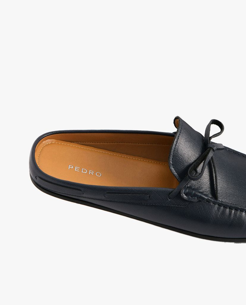 PEDRO - Giày lười nam hở gót Textured Leather Slip On