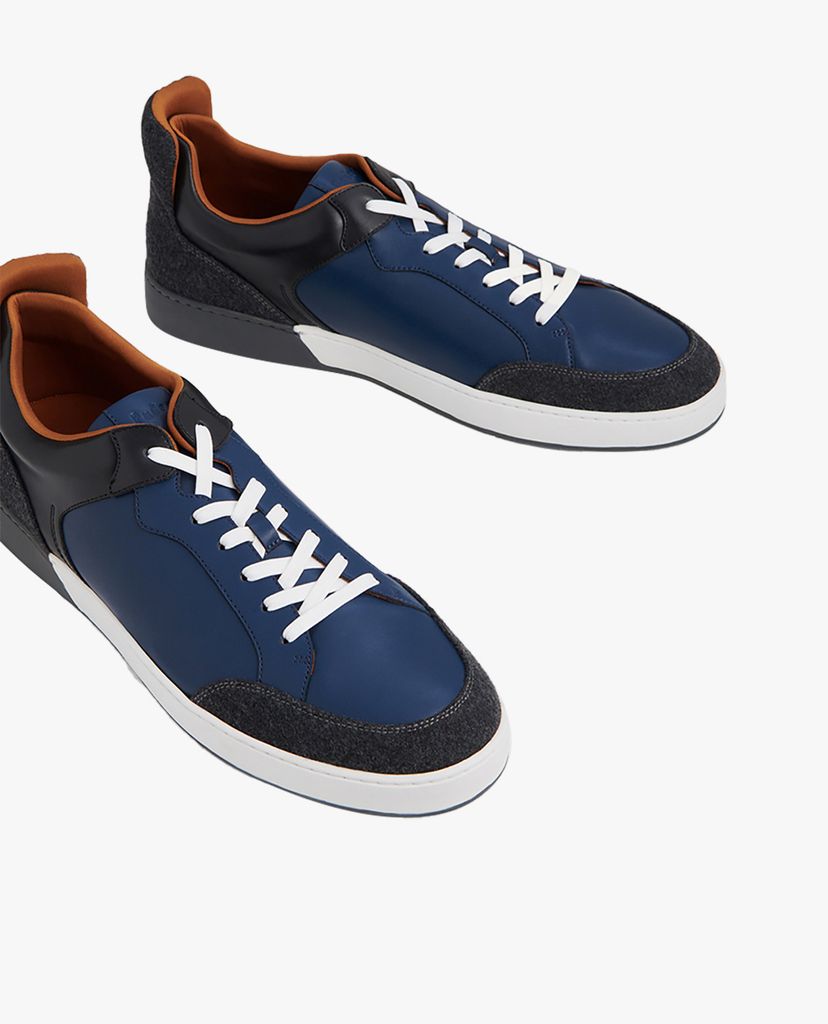 PEDRO - Giày thể thao nam thắt dây Felt Trim Lace Up
