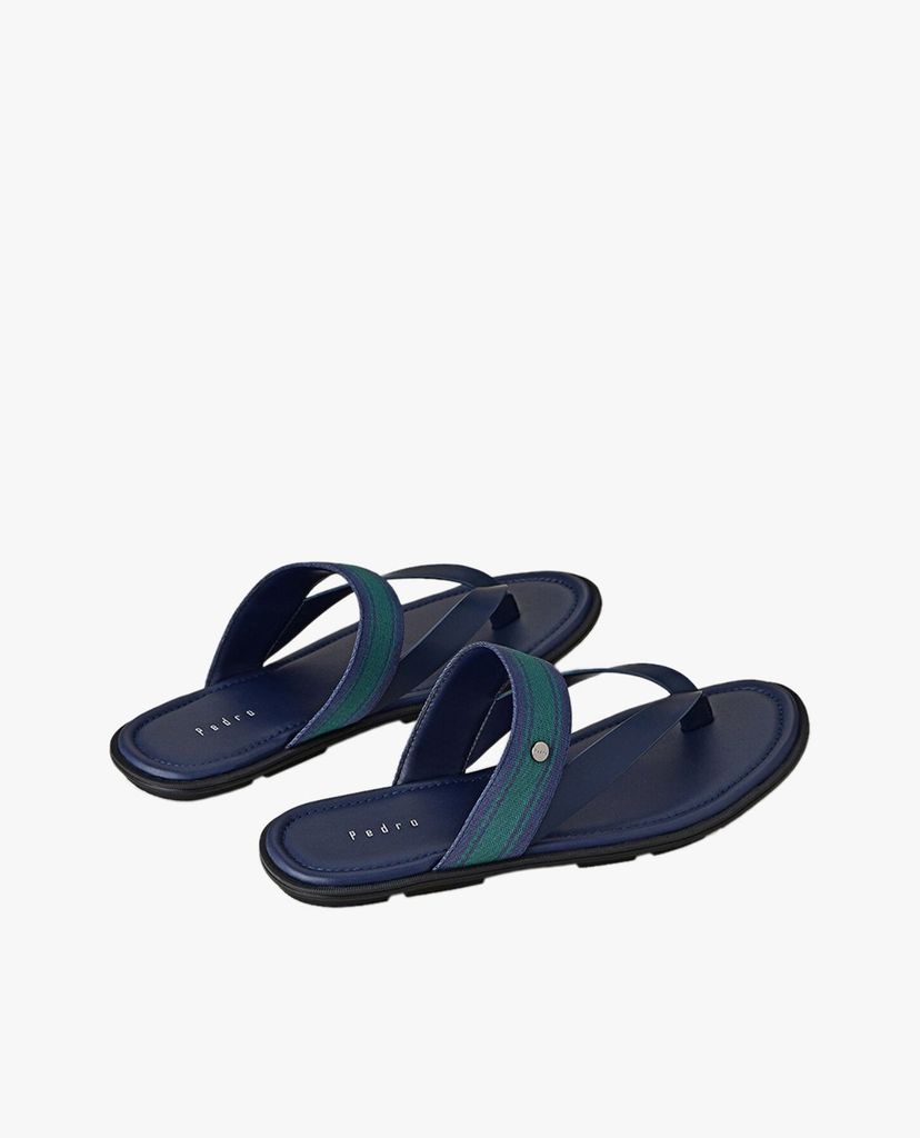 PEDRO - Giày sandal nam xỏ ngón phối quai ngang thời trang Stripe