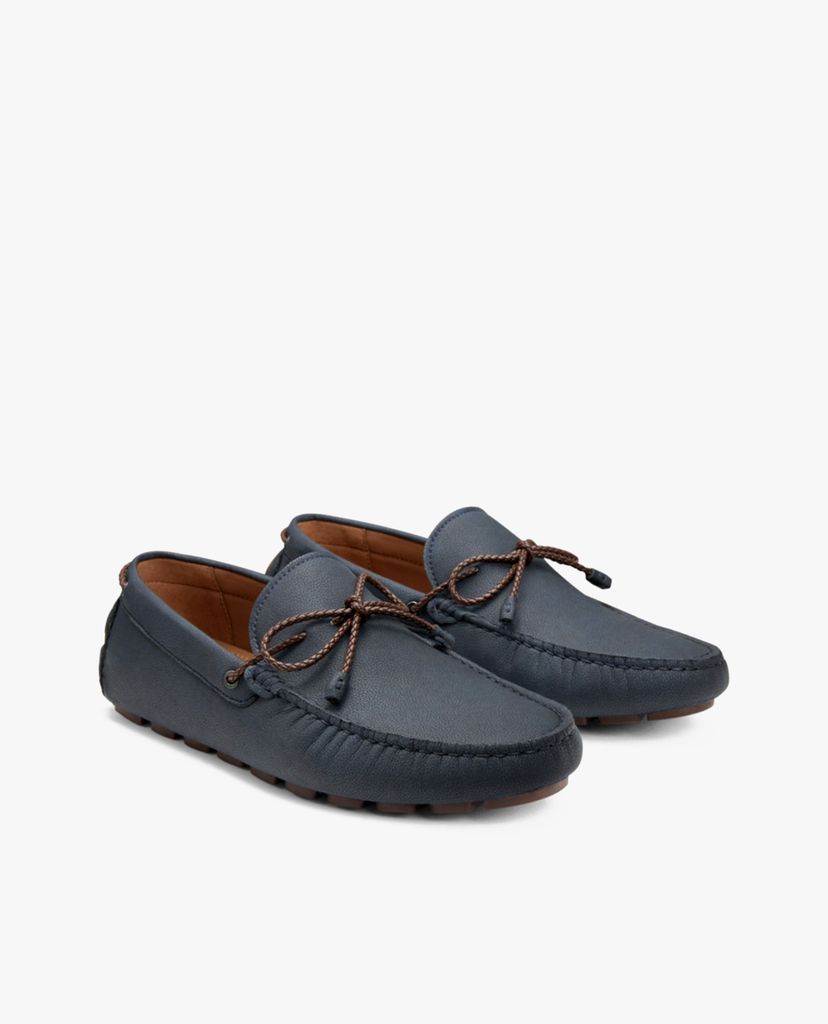 PEDRO - Giày lười nam phối nơ Pointed Toe Bow