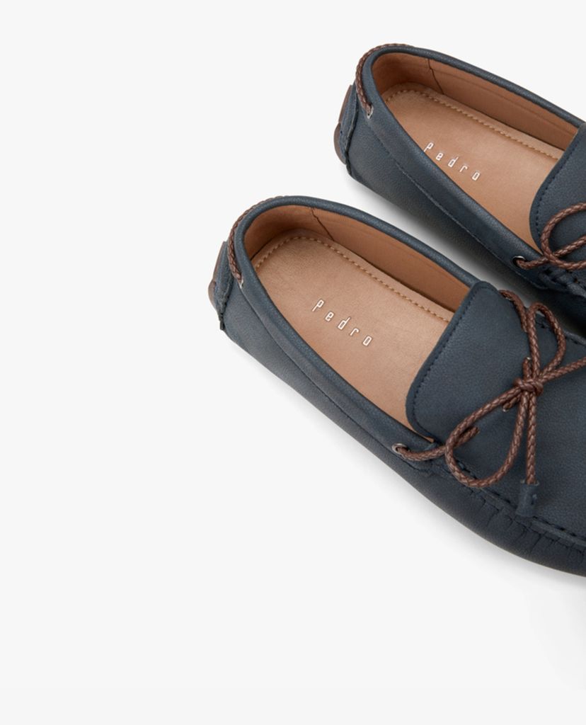 PEDRO - Giày lười nam phối nơ Pointed Toe Bow