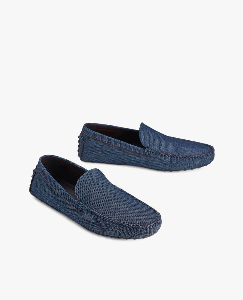 PEDRO - Giày lười nam mũi tròn Denim