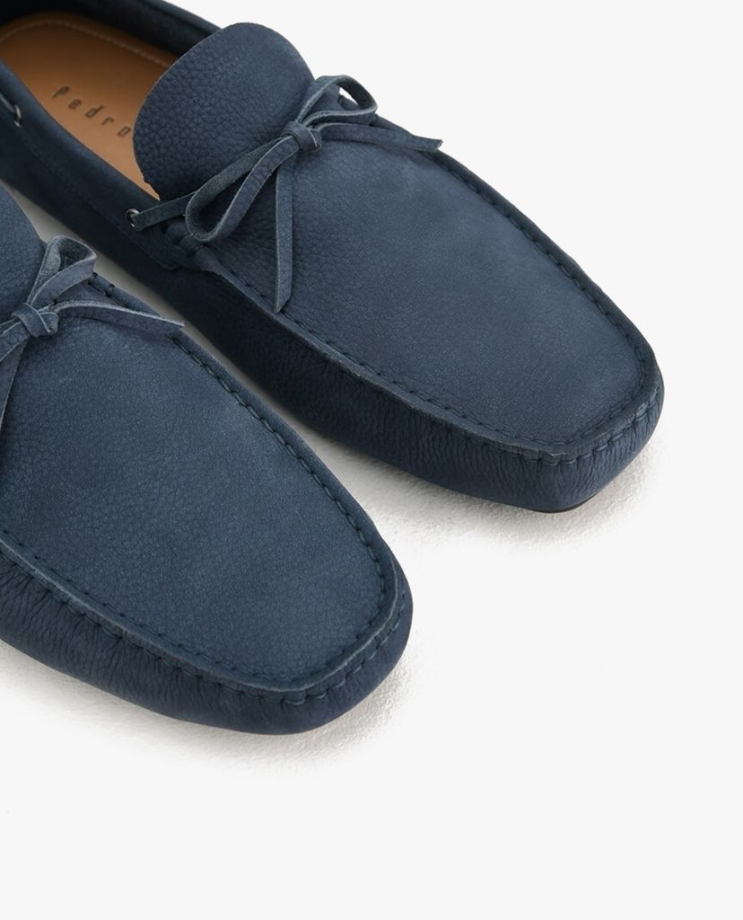 PEDRO - Giày lười nam Bow Detailed Nubuck