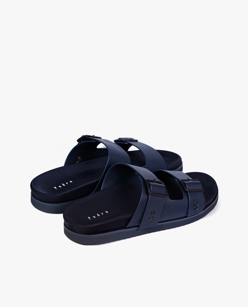 Sandal nam quai ngang Duo Buckled