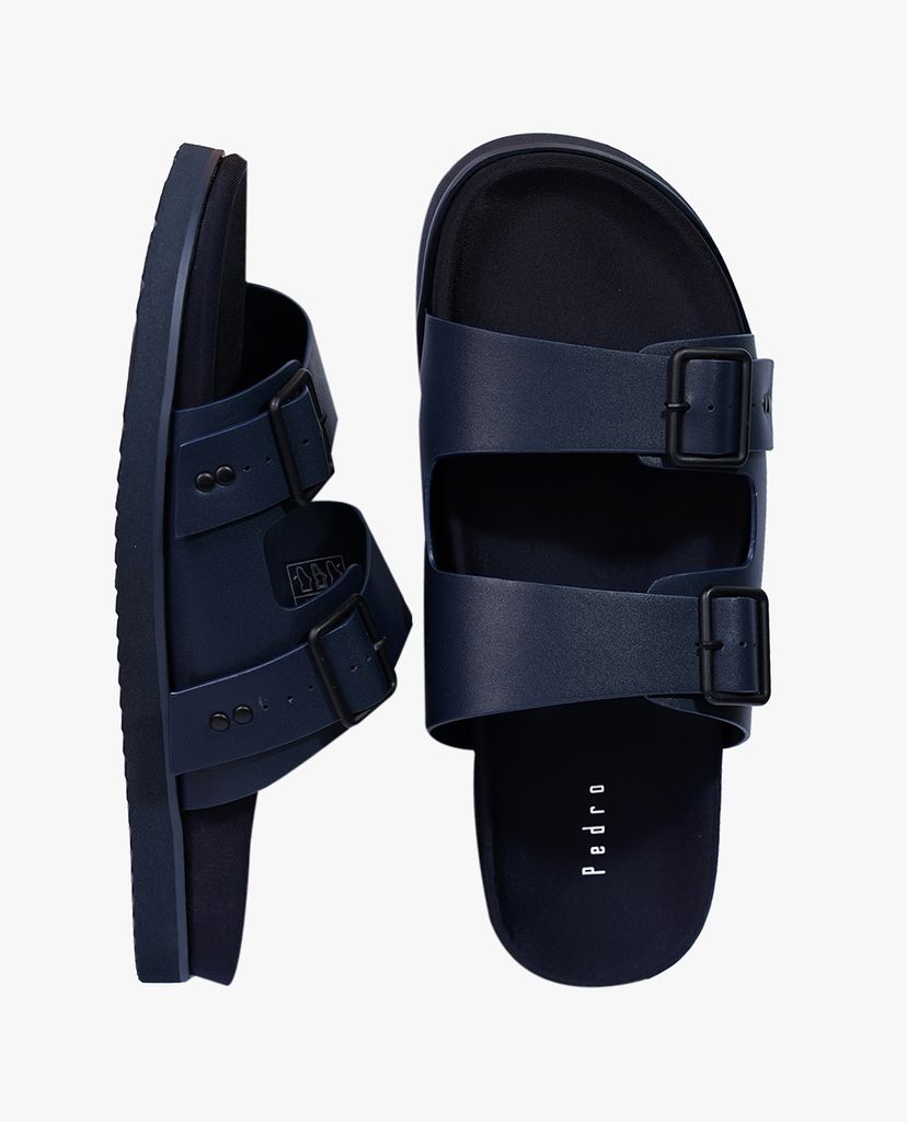 Sandal nam quai ngang Duo Buckled